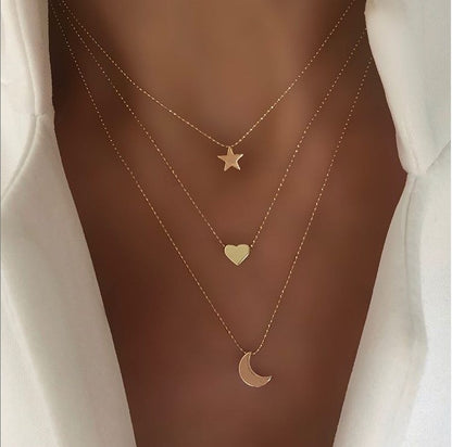 Elegant Multi Layered Necklace with Delicate Pendant🎁