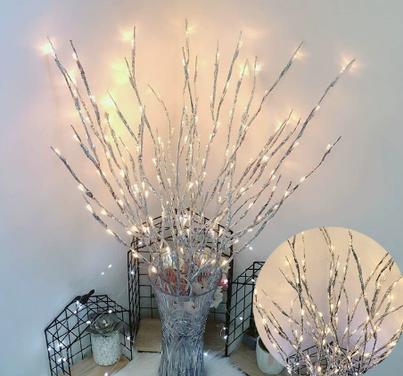 🎄Christmas Limited 50% OFF🎄Pousbo® LED Willow Branch Lights Battery-Powered Twig Light