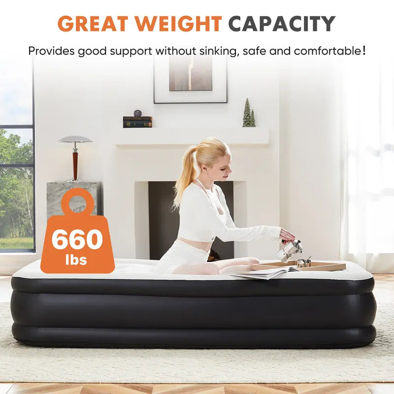 💥Best Sellers-Large Inflatable Mattress-🏠For everyday use at home and outdoors-✈️Free Shipping