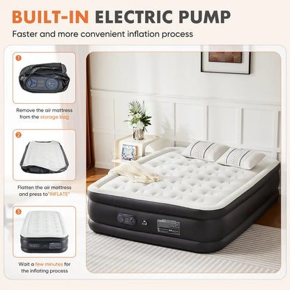 💥Best Sellers-Large Inflatable Mattress-🏠For everyday use at home and outdoors-✈️Free Shipping
