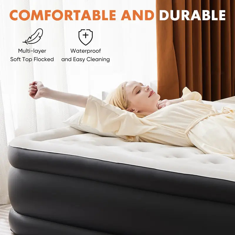 💥Best Sellers-Large Inflatable Mattress-🏠For everyday use at home and outdoors-✈️Free Shipping